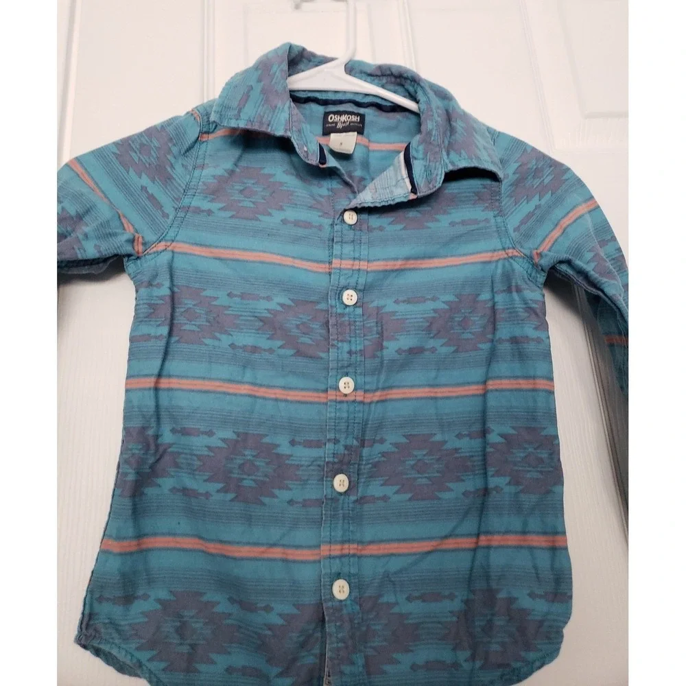 Oshkosh‎ Boys Long Sleeve Shirt Size 5